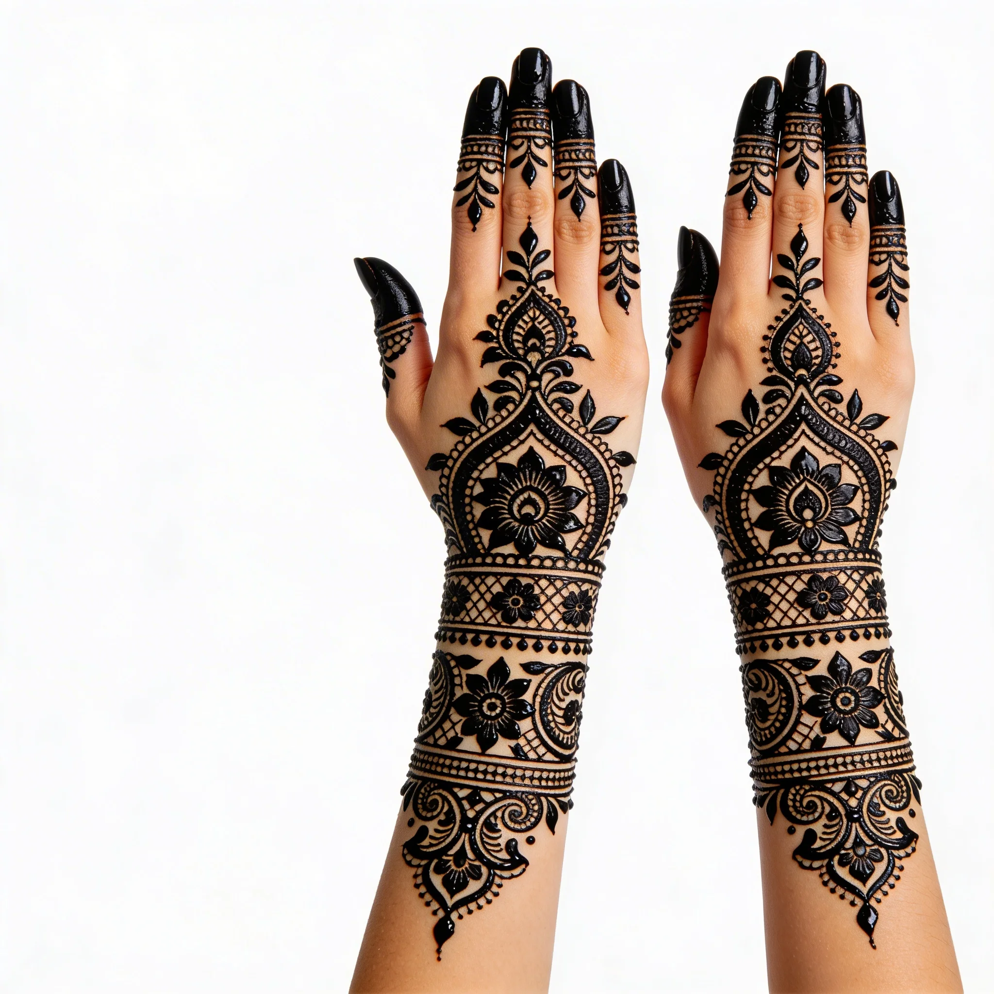 Arabic mehndi design back hand