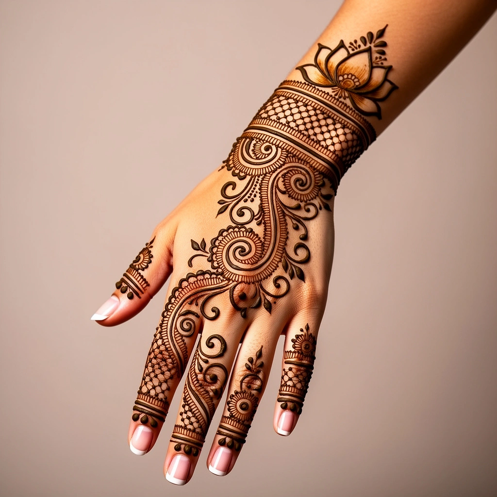 back hand Mehndi Design