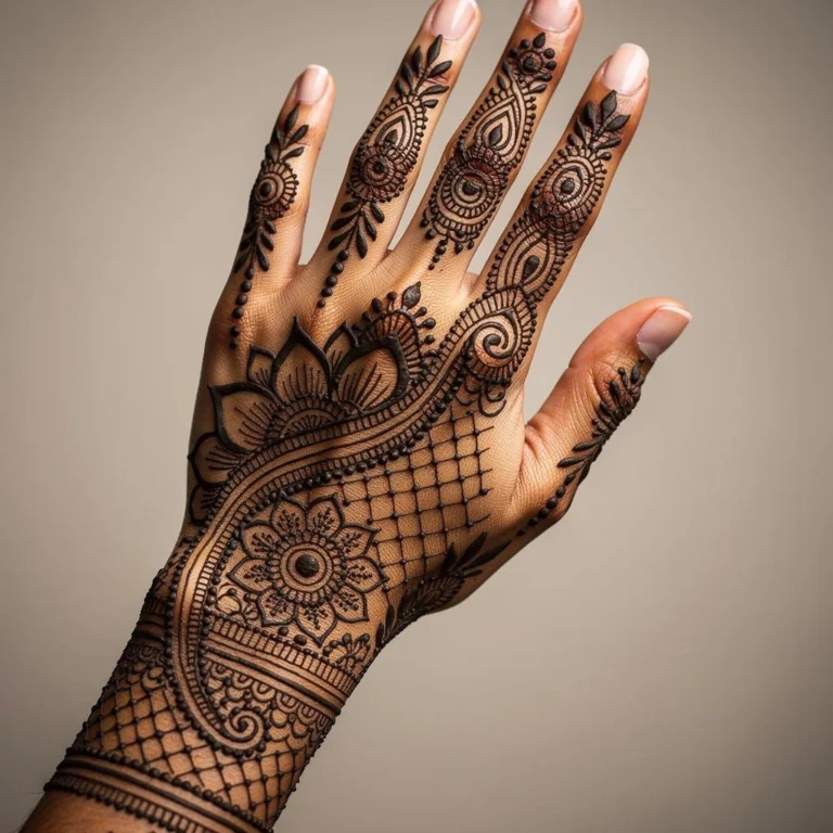 back hand Mehndi Design
