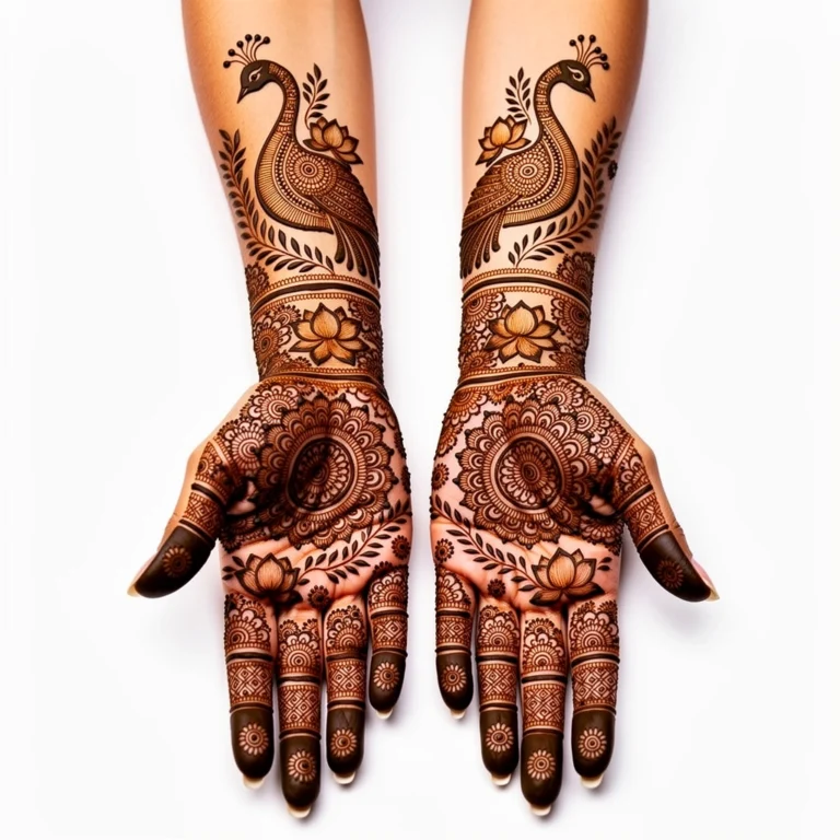 full hand mehndi design