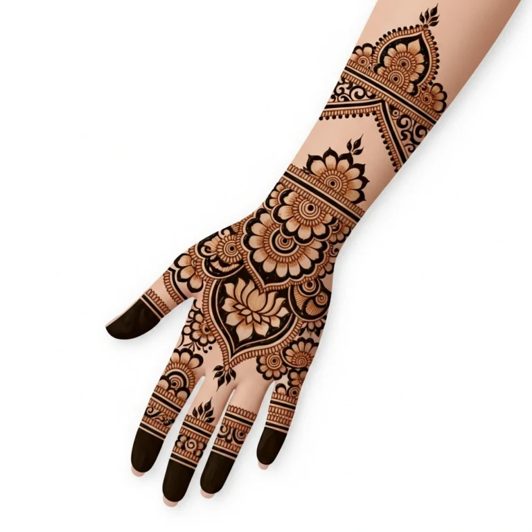 full hand mehndi design