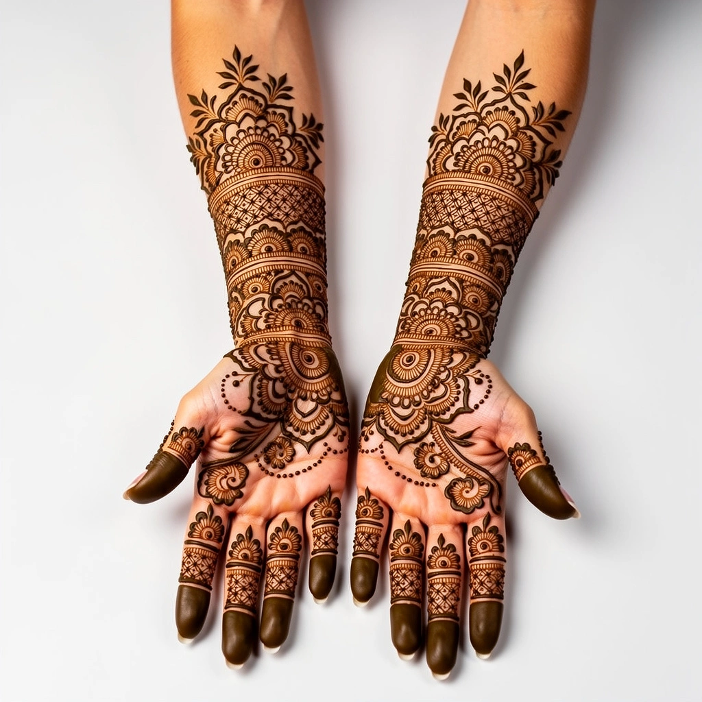 full hand mehndi design