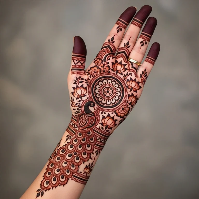 full hand mehndi design