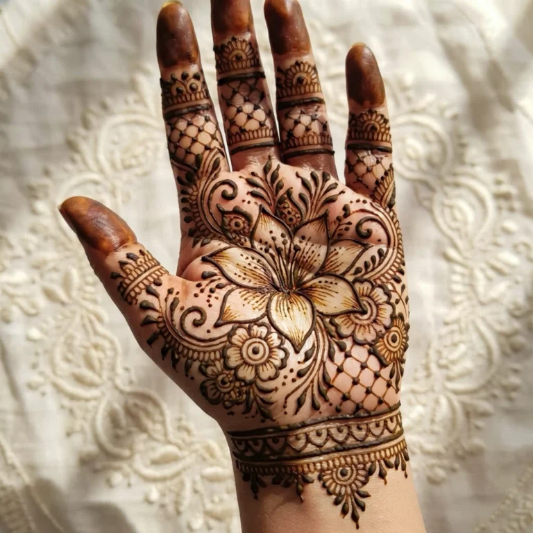 New Mehndi Design front Hand