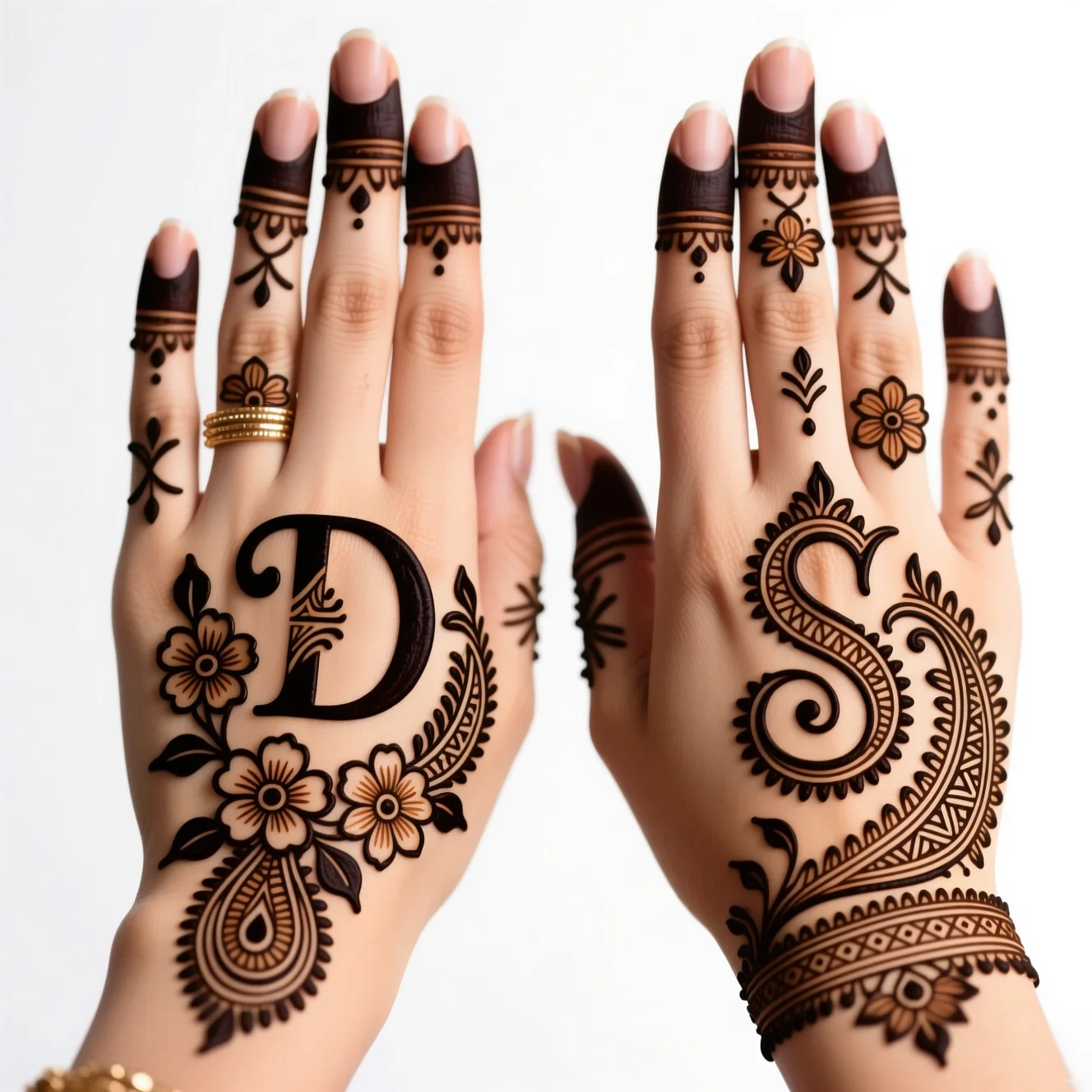 Easy Karwa Chauth henna design showcasing minimal decorative artwork